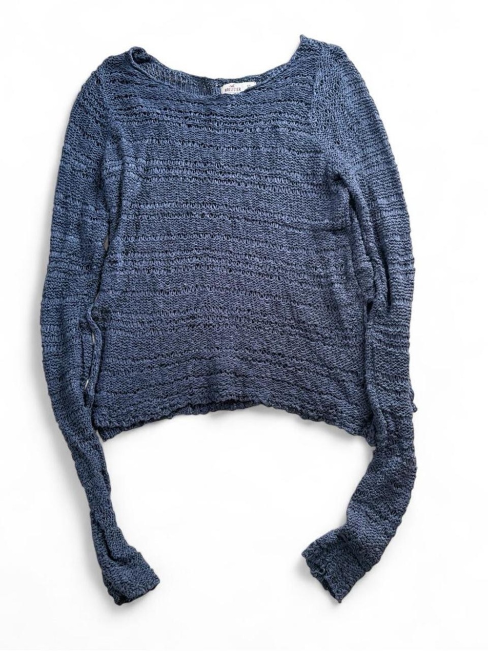 Hollister Co. Blue Ribbed Knit Sweater – Size XS